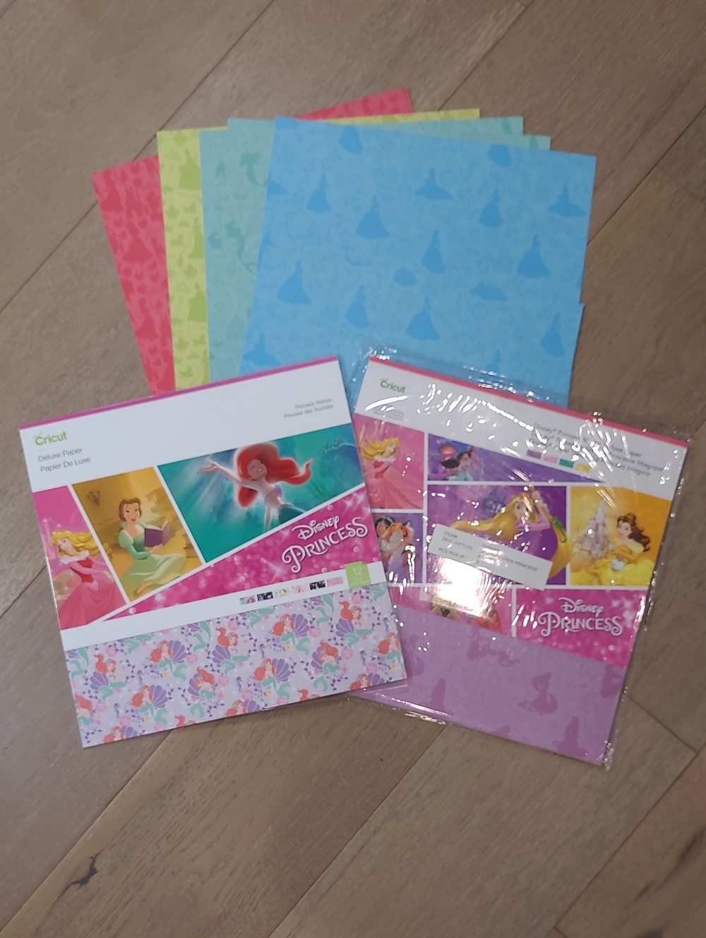 New Cricut Disney Princess Paper Pack - 12x12 Heavy Card Stock 3 pack